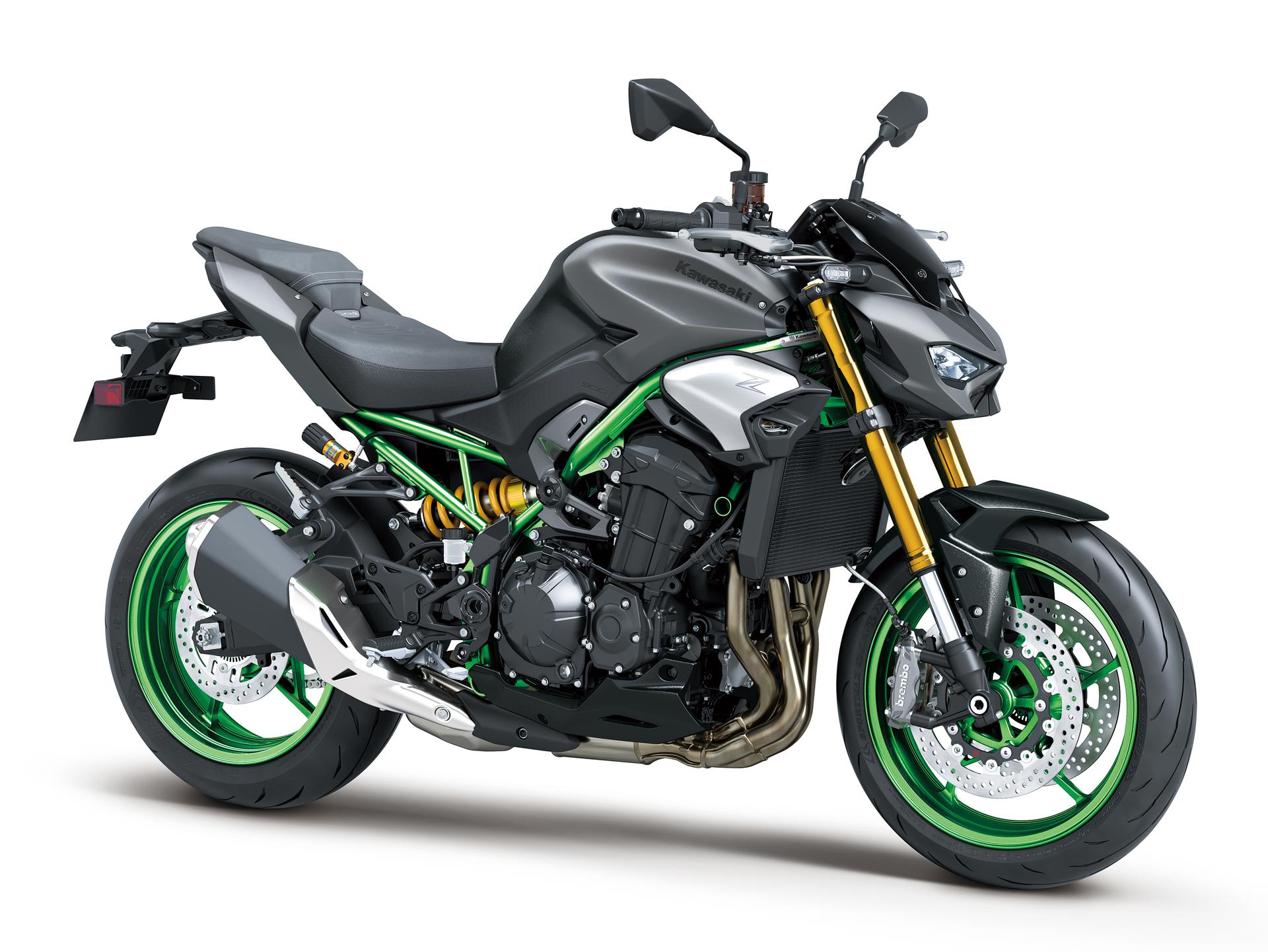 Kawasaki Z900 SE 2026 en Graphenesteel Gray frontal