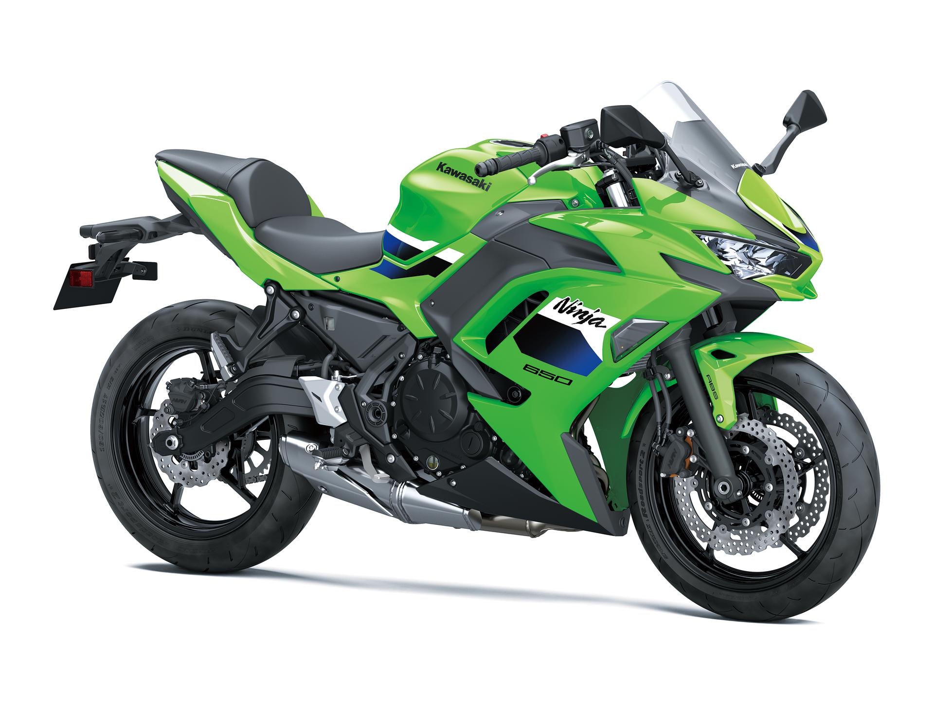 Kawasaki Ninja 650 2026 en Lime Green frontal