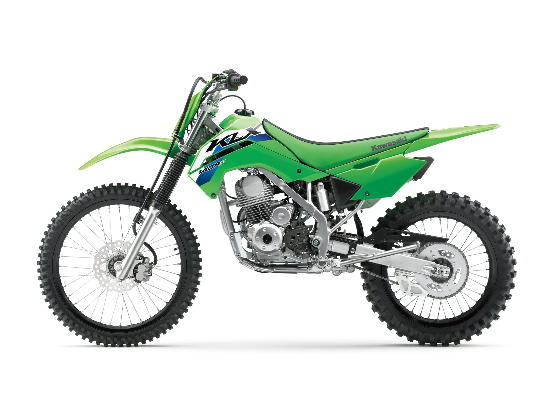 KLX140R F 2026 — vista lateral izquierda
