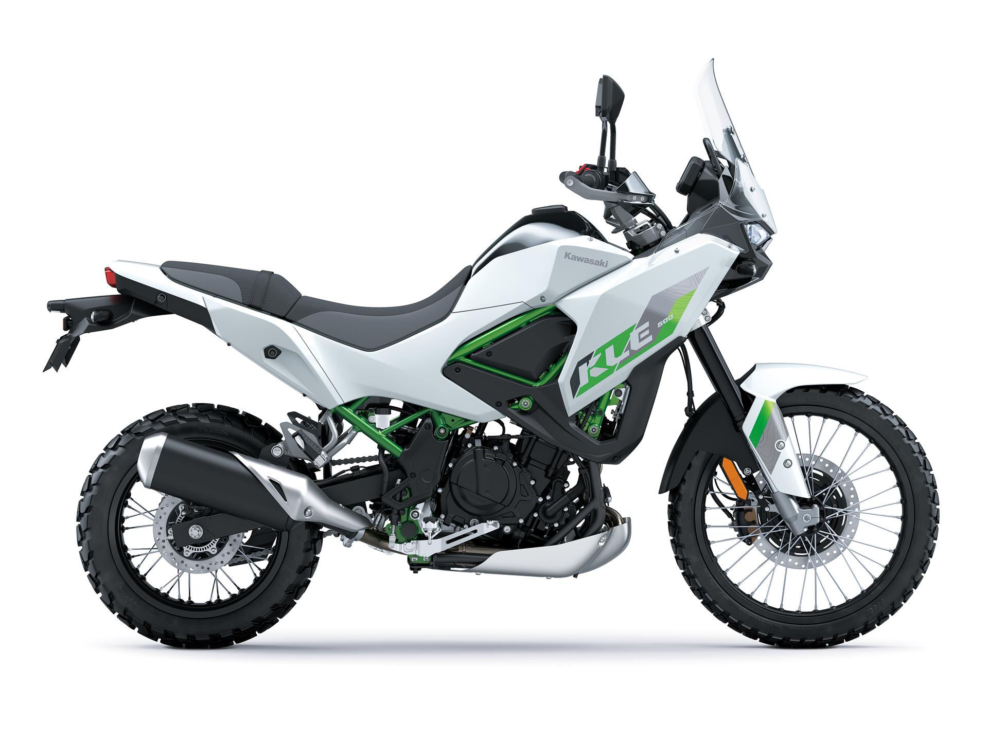 Kawasaki KLE500 SE 2026 — vista lateral izquierda